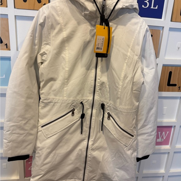 Lole Sz S White Hooded Kate Coat - Picture 2 of 6